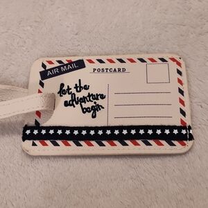 NEW! Air Mail Postcard Luggage Tag